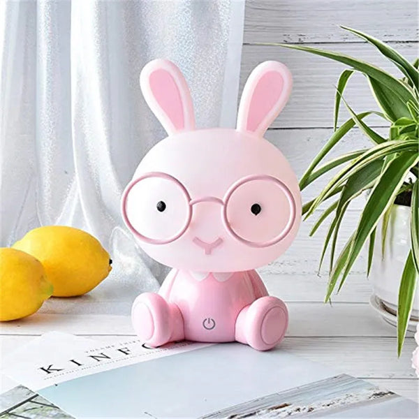 Touch-sensitive LED rabbit night light