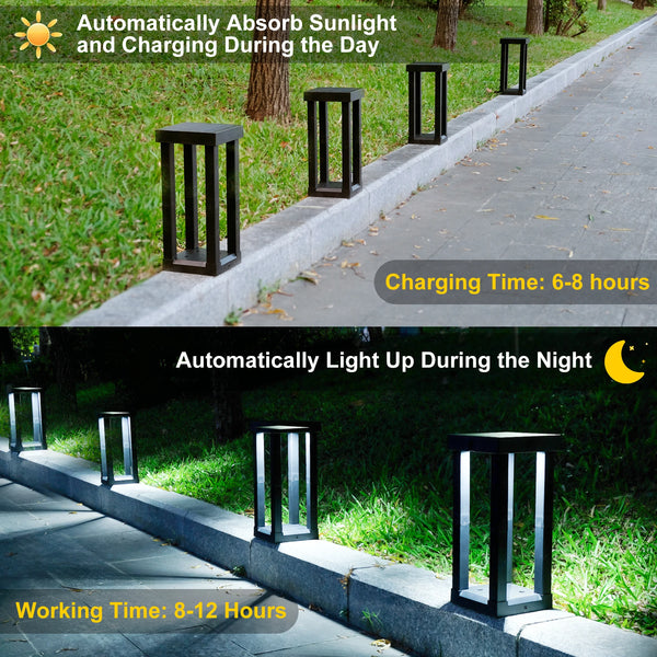 T-SUN Solar Garden Lights – LED Landscape Lighting, IP65 Waterproof for Lawn, Patio & Walkways