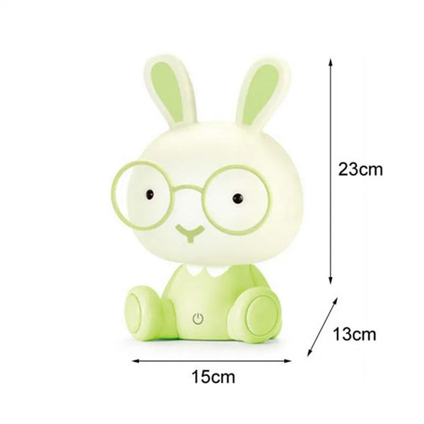 Touch-sensitive LED rabbit night light