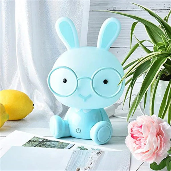 Touch-sensitive LED rabbit night light