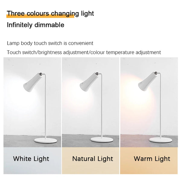 USB Rechargeable LED Magnetic Table Lamp with Dimmable Dimmer