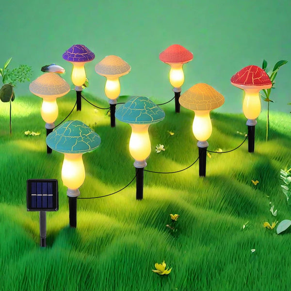 waterproof mushroom lamp for garden decoration