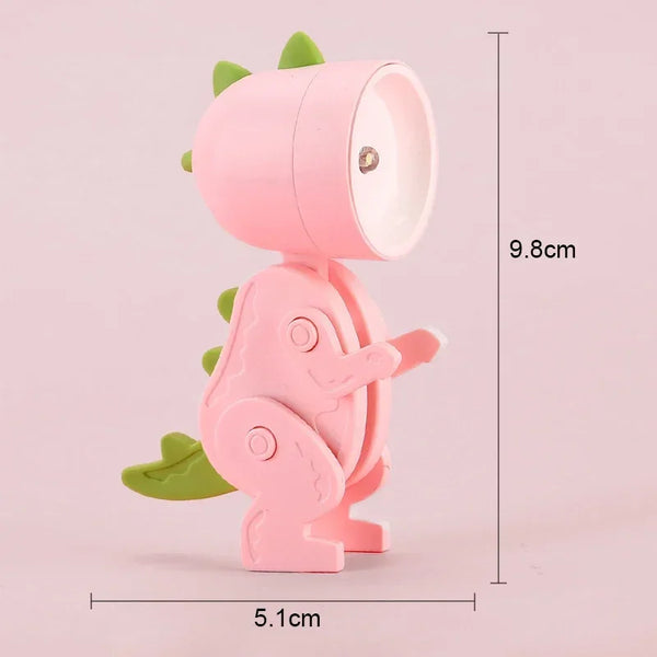 Mini Foldable Magnetic Dinosaur Night Light Battery Operated LED Lamp