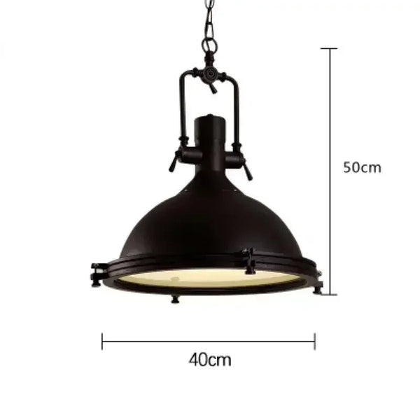 Nordic, retro, industrial, nostalgic LED pendant light