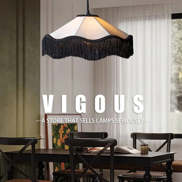 Modern Japanese Wabi Sabi round chandelier with fabric