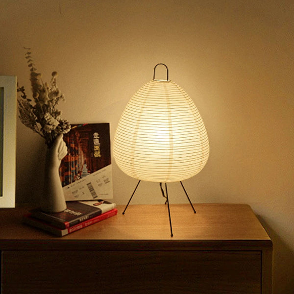 Japanese design paper LED table lamp