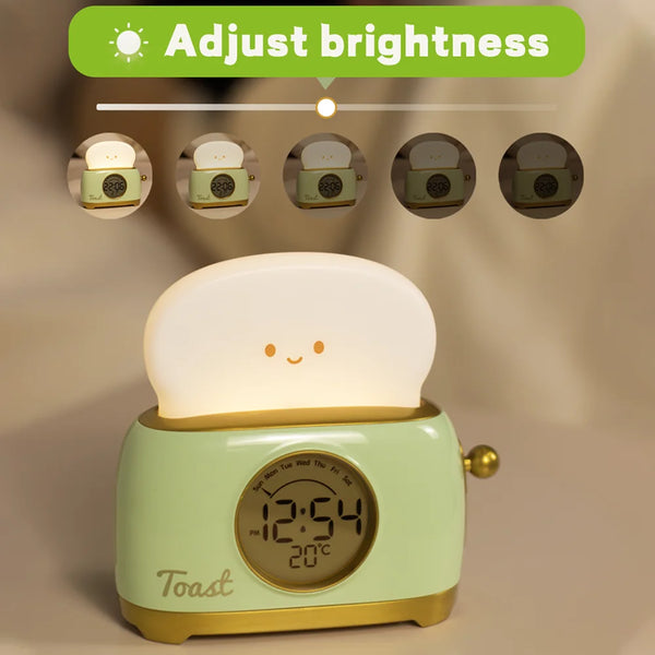 Kids Alarm Clock with LED Night Light, Digital Clock for Children's Sleep Training