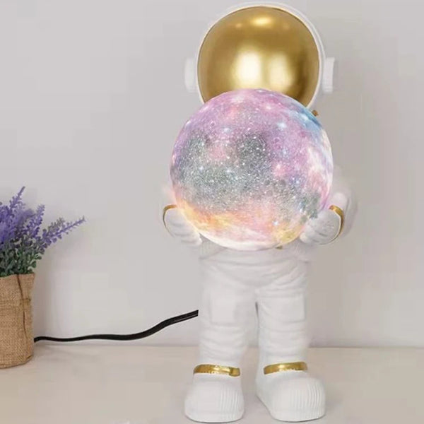 Astronaut desk lamps with rechargeable battery