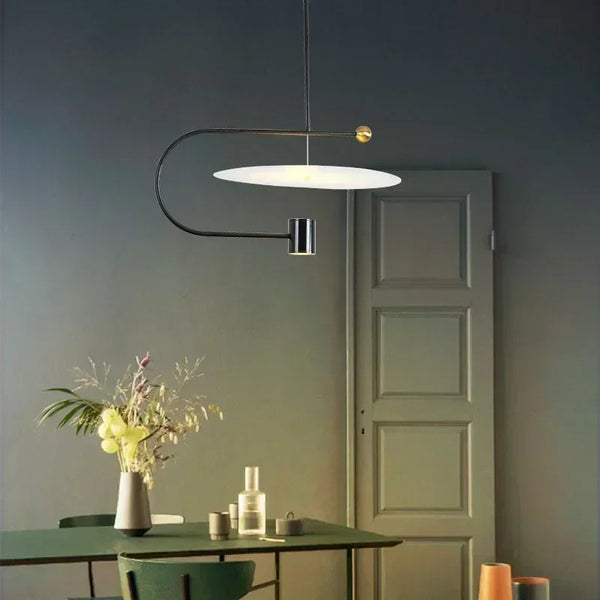 Minimalist acrylic LED pendant light, modern Nordic style