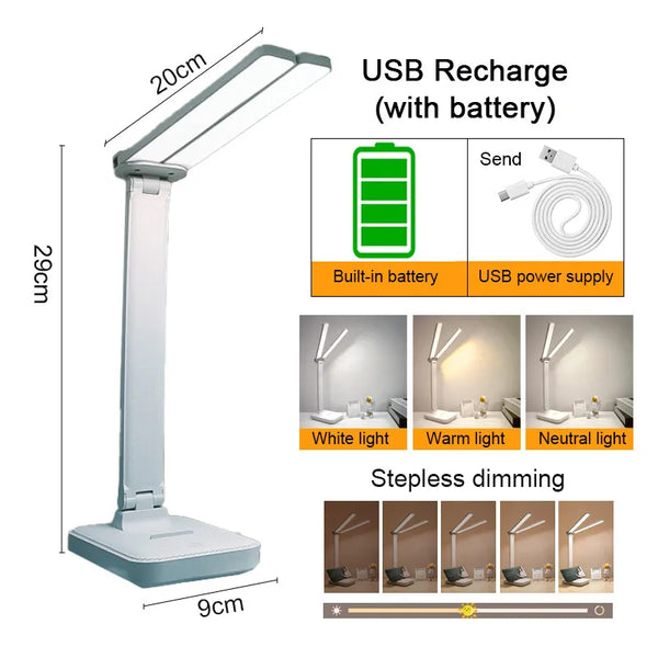 USB Rechargeable LED Table Lamp