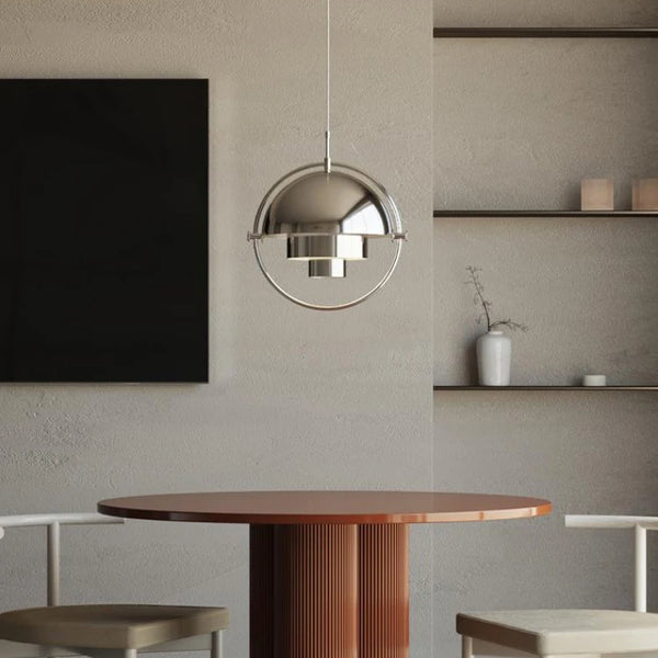 Polished Wrought Iron LED Dining Table Chandeliers