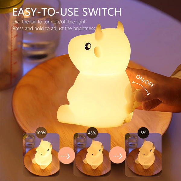 Cute silicone cow lamp