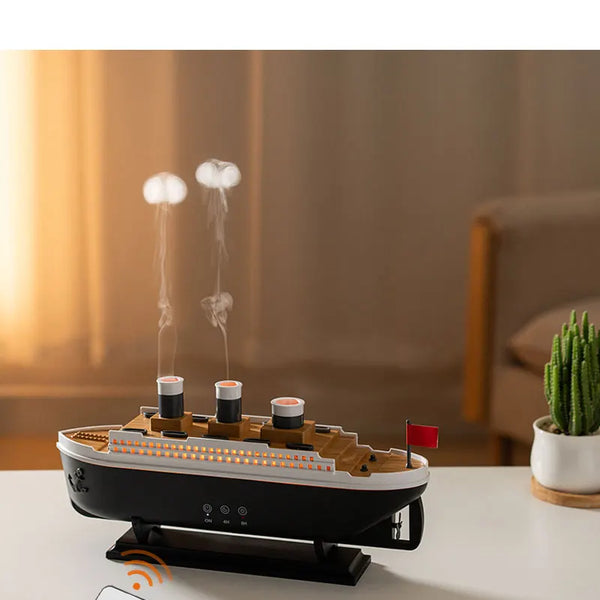 Retro Boat Air Humidifier Ultrasonic Aromatherapy Diffuser