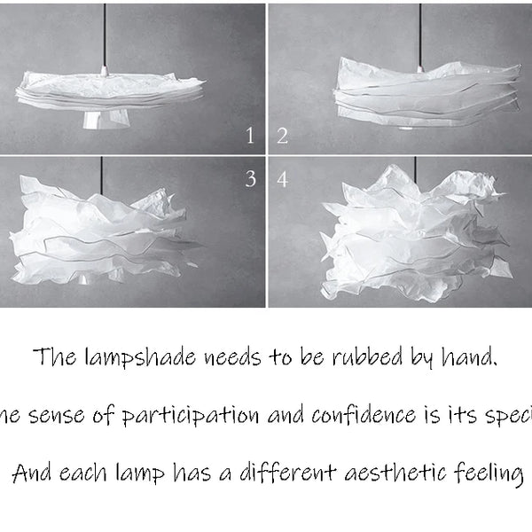 DIY White Paper Cloud Chandelier