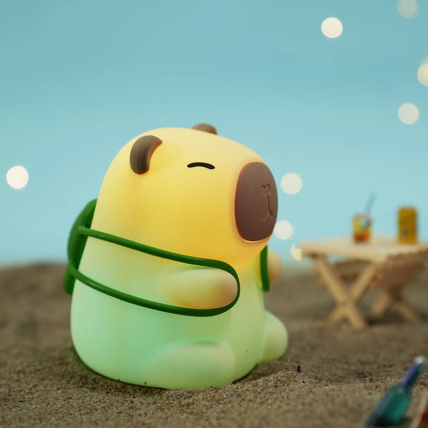 cute capybara silicone lamp