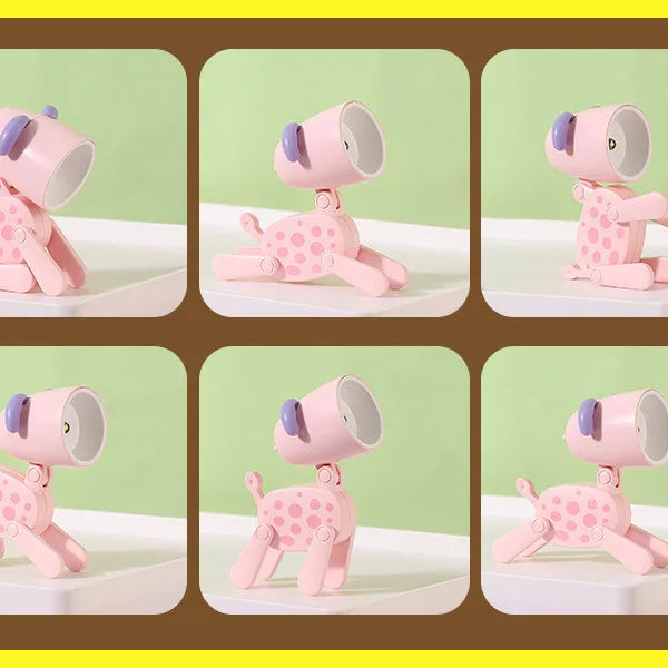 Mini LED Foldable Table Night Light Cute Animal Light