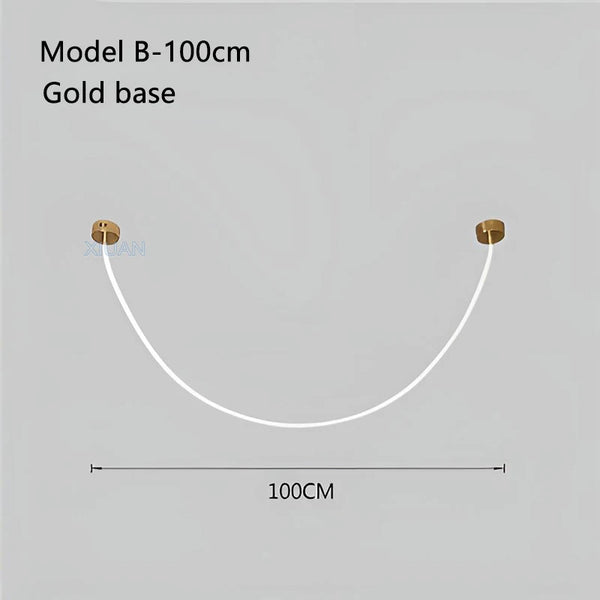 Modern chandelier with 360-degree lighting