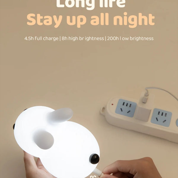 Cute Bunny silicone lamp