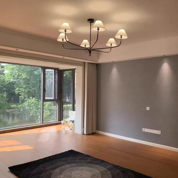 Decorative LED fabric ceiling light