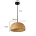 38cm bamboo pendant light, natural wicker