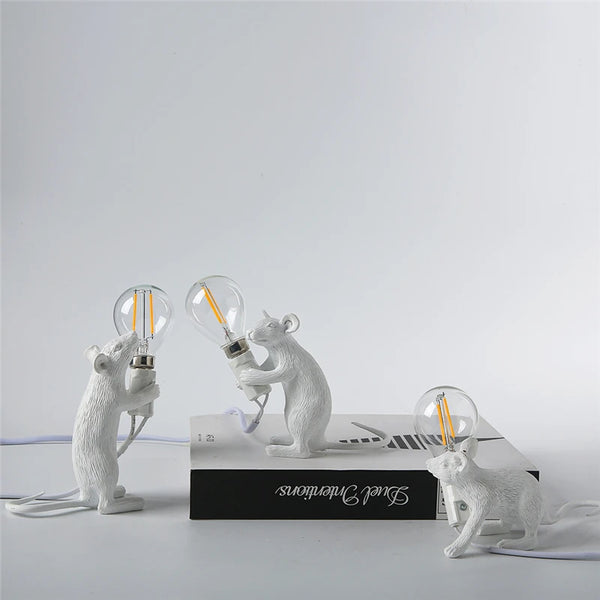 Nordic Resin Mouse Night Light, Small, Cute, Modern, LED