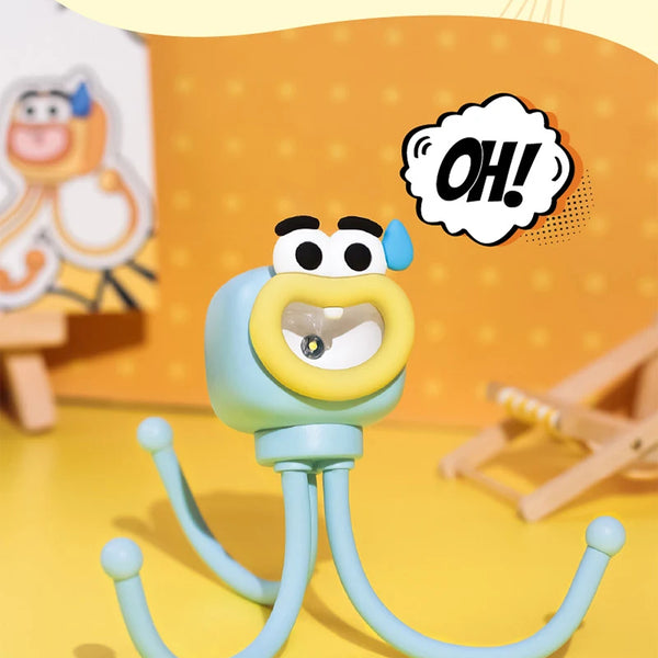 Mini adjustable octopus-shaped table lamp