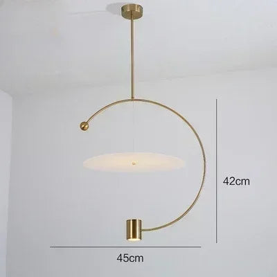 Minimalist acrylic LED pendant light, modern Nordic style