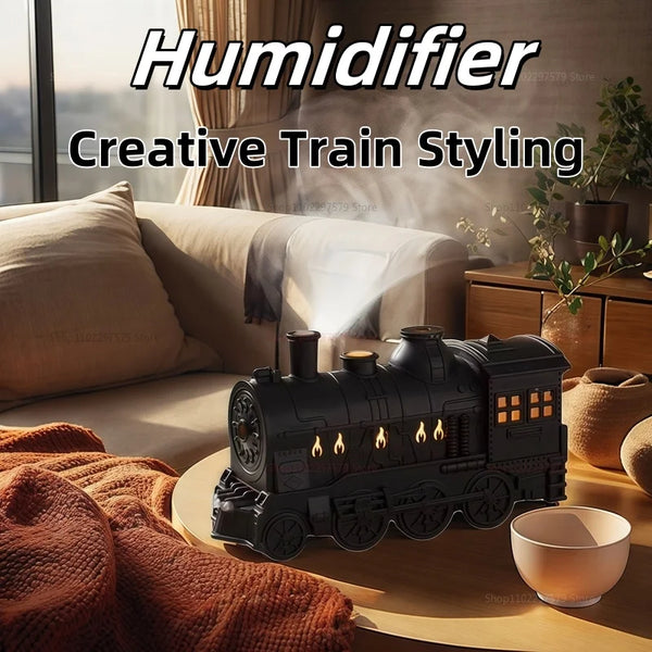 Air humidifier for model train, remote control
