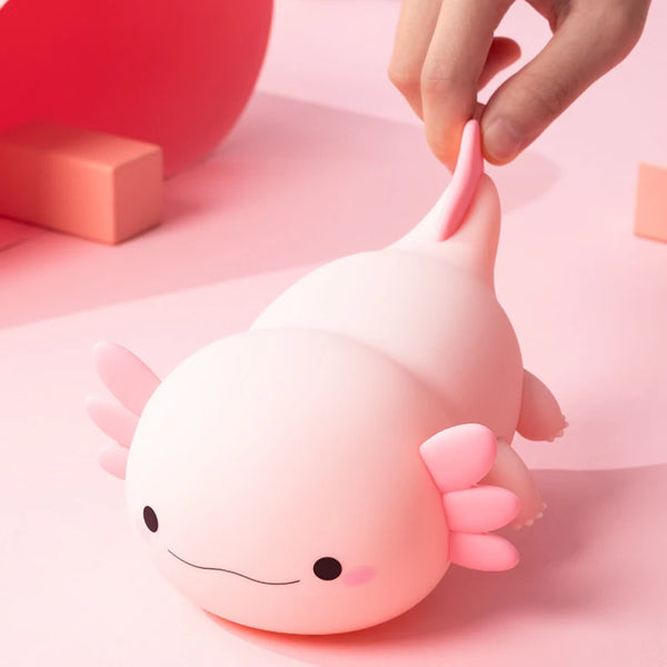 cute axolotl salamander silicone lamp