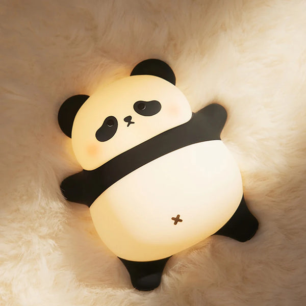 Silicone panda lamp