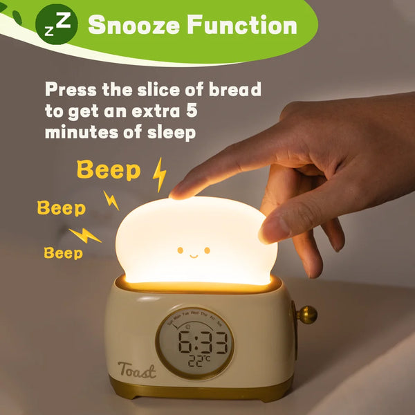 Children's alarm clock with LED night light