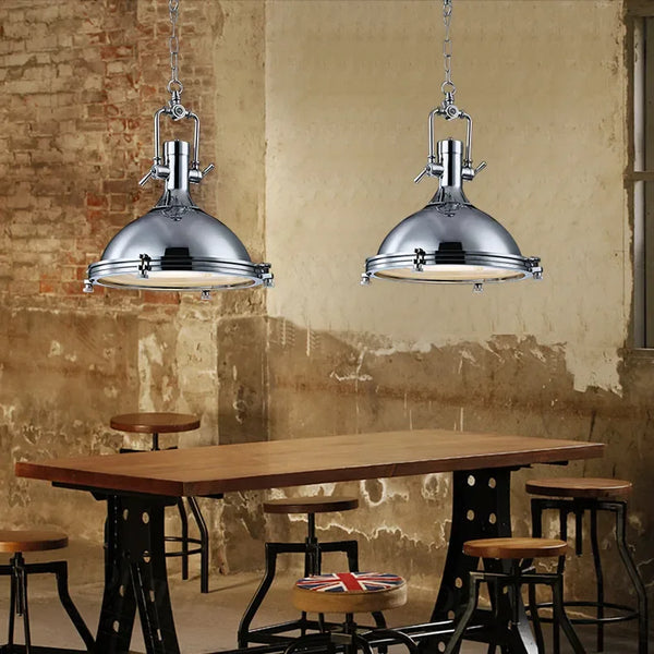 Nordic, retro, industrial, nostalgic LED pendant light