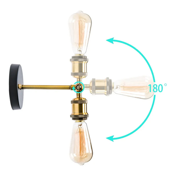 American single head wall lamp, retro industrial style