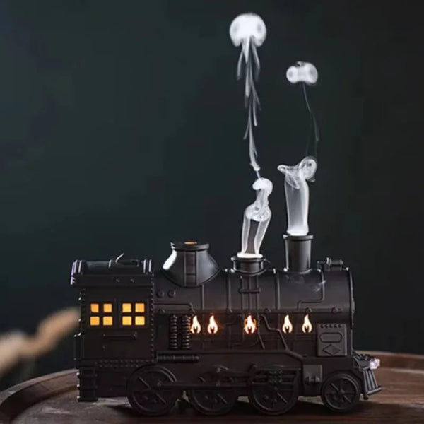 Air humidifier for model train, remote control