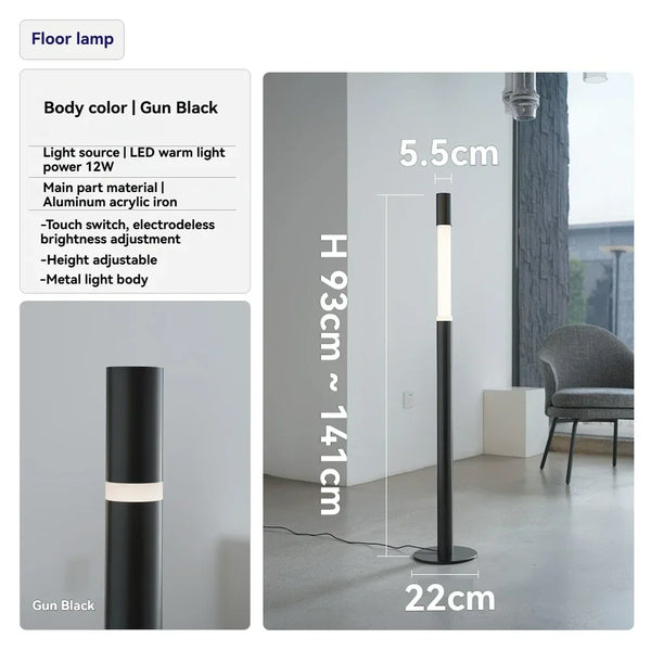 Nordic minimalist floor lamp, Italy, creative touch, vertical floor lamp