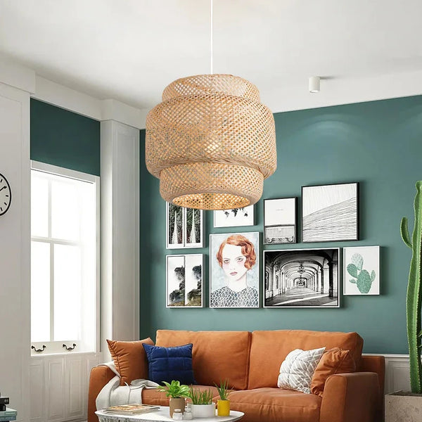 30cm Modern Handmade Bamboo Pendant Light