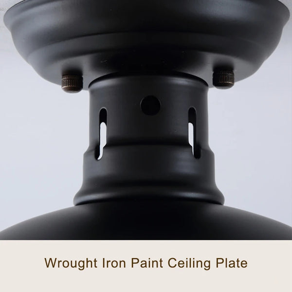 Retro industrial iron ceiling light