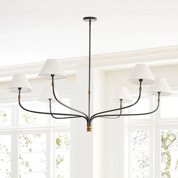 Decorative LED fabric ceiling light