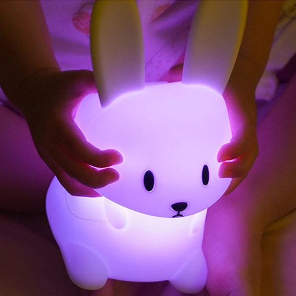 Cute silicone bunny lamp