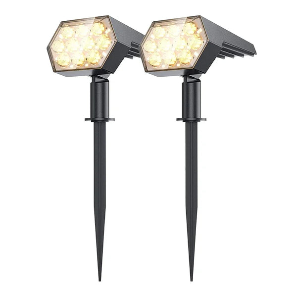92LED Solar Outdoor Spotlights β IP67 Waterproof 2-in-1 Garden & Yard Lights