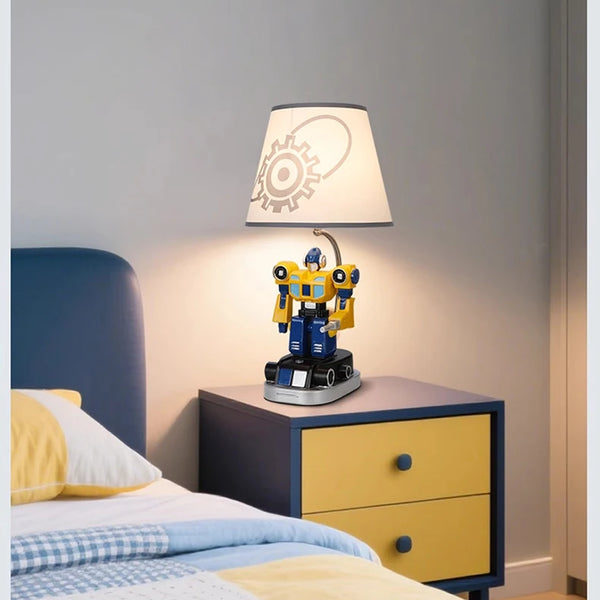 Robot LED bedside lamp