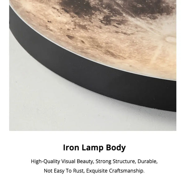 Minimalist moon wall lamp