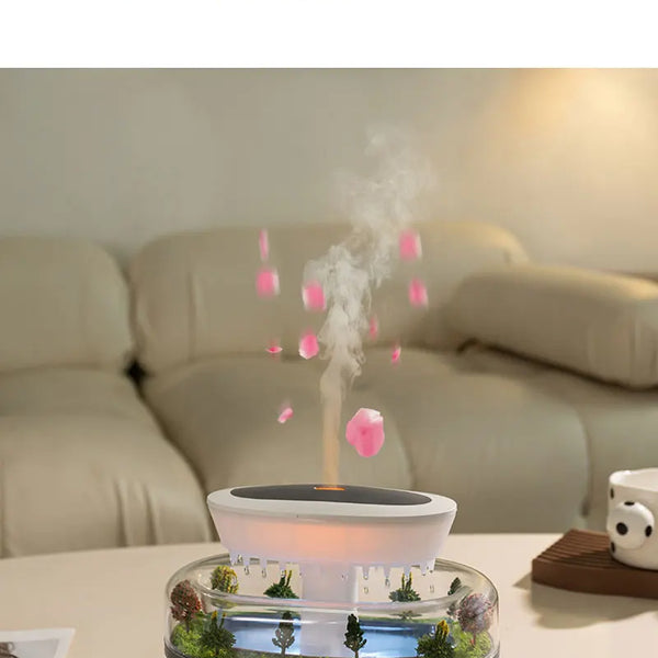 Air Humidifier with Colorful Light, White Noise, Essential Oil Diffuser, Ultrasonic Home Fragrance Diffuser