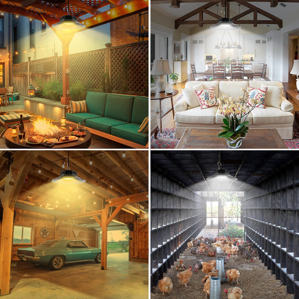 Solar pendant 1/2 units with remote control for indoor and outdoor areas