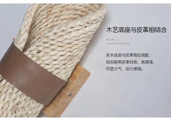 Retro Japanese rattan wall lamp, handmade accessory