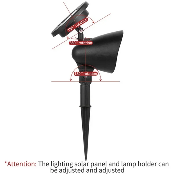 Outdoor LED Solar Spotlights β IP65 Waterproof Landscape Lights for Garden, Lawn, Pathway & Trees