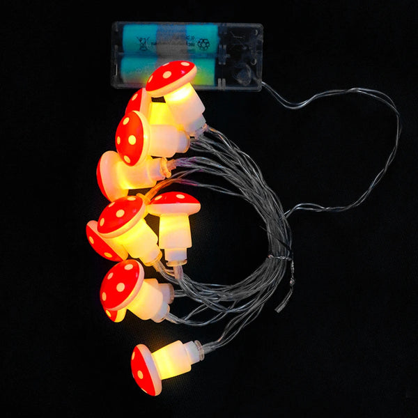 Mushroom LED fairy lights