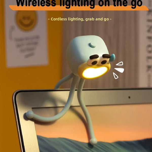 Mini adjustable octopus-shaped table lamp