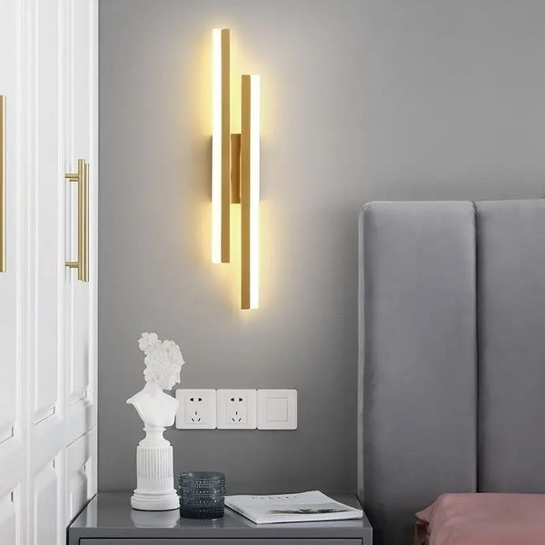 LED wall light for bedroom, sconces, acrylic lampshade