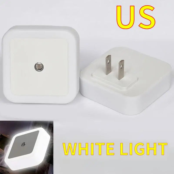 Plug-in Square LED Night Light with Sensor Control